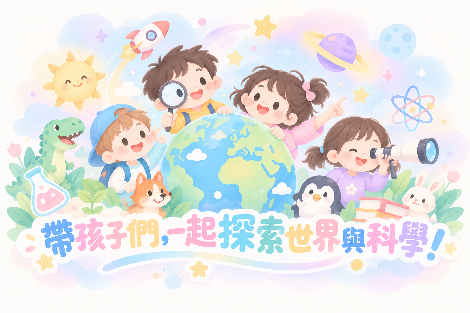 帶孩子們，一起探索世界與科學！